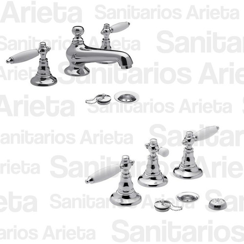 Combo Griferia Fv Vermont Lever Lavatorio + Bidet Cs2536