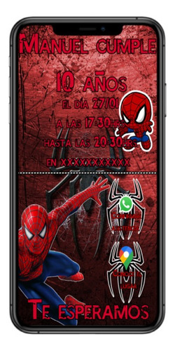 Invitación Digital Interactiva De Spiderman 