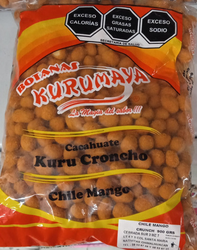 Cacahuate Mango Con Chile Kurumaya 2,7 Kg