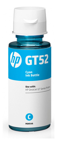 Recarga De Tinta Para Impresora Hp Gt52 Cian Original