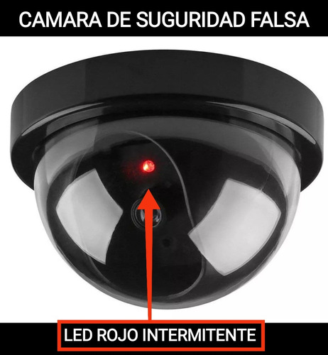 Cámara De Seguridad Falsa. Led Intermitente