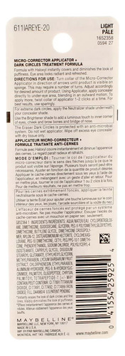 Corrector Maybelline Instant Age Rewind Eraser Light, 6 X 6