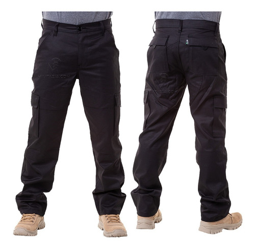 Imagem 2 de 6 de Calça Militar Tática Masculina 06 Bolsos Reforçada Rip Stop