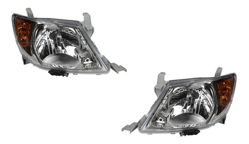 Par Juego Opticas Faros Toyota Hilux 2005 2006 2007 2008