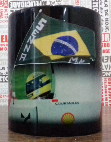 Caneca Mágica Ayrton Senna - Fórmula 1 - Especial