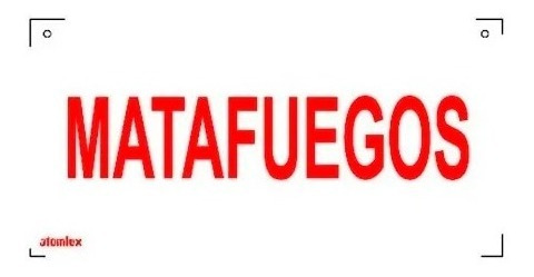 Cartel Señalizador Autónomo De Led Matafuegos Rojo Atomlux