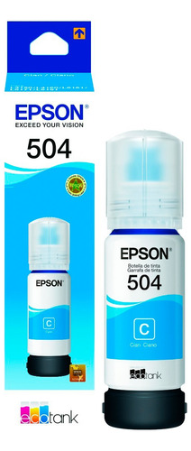 Tinta Epson 504 Cian  L4150,l4260,l14150 T504220