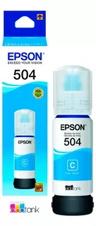 Tinta Epson 504 Cian L4150,l4260,l14150 T504220