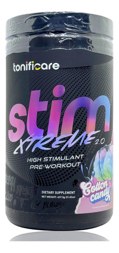 Stim Xtreme 2.0 Preentreno 25 Serv Cotton Candy Tonificare