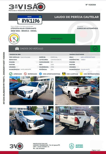 Toyota Hilux CD SRV 4x4 2.8 TDI Diesel Aut.