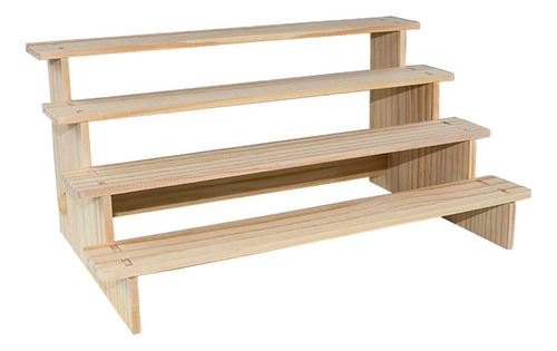 Estante De Exhibición De Madera, Estante 4 Capas 40cm