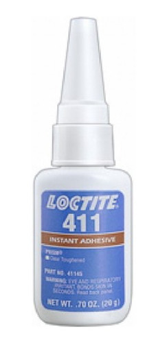 Adhesivo Pegamento Instantáneo Loctite 411 X  20 Gr L41120