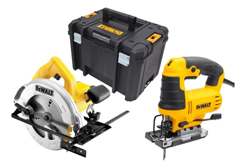 Kit Dewalt Sierra Cir.7 1/4 Dwe560 +sierra Caladora Dwe300+c