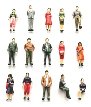 Comprar 10 Miniaturas Pessoas - Escala 1\u002F50 (aprox. 3,5cm) - Maquete