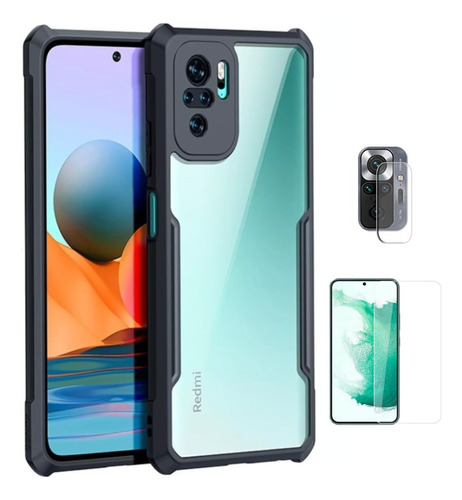 Para Xiaomi Redmi Note 10 4g - Case Carcasa Xundd + Vidrios