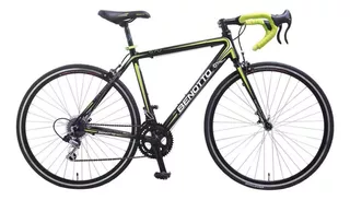 Bicicleta ruta Benotto Ruta 570 R700 20" 14v cambios Shimano Tourney color negro/amarillo neón
