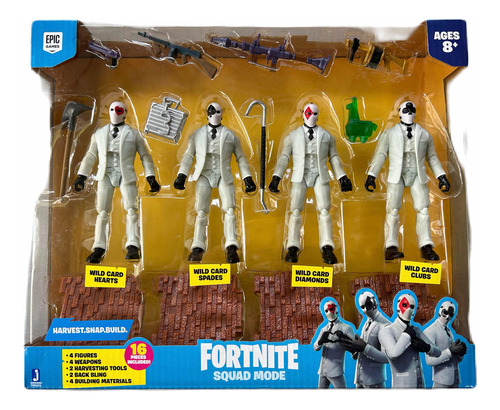 Figura Acción Fortnite Mild Card Epic Games Con Acc Importad