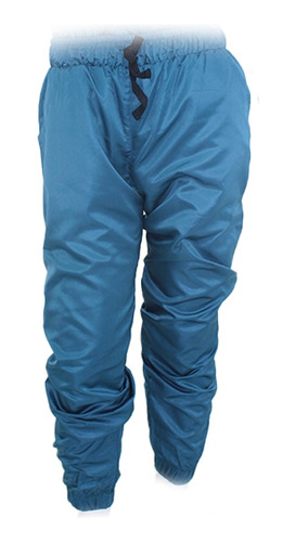 Pantalon De Caballero Tipo Jogger Azul Petroleo