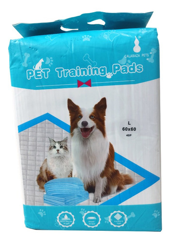 40 Tapetes Sanitarios Para Perro 60x60cm