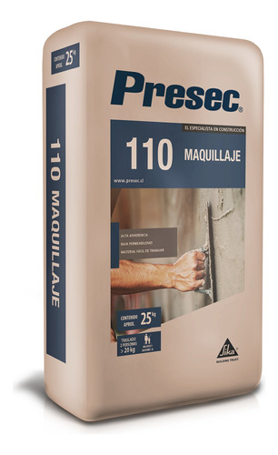 Presec 110 Mortero Para Maquillaje 25 Kg