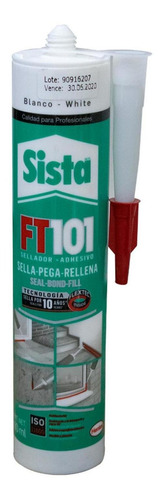 Sellador + Adhesivo Sista Ft101 Blanc0 X 280 Ml