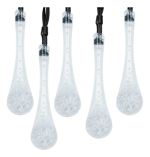 Solar Power Gota Água Luz Corda Aoar Livre Prova Waterproof