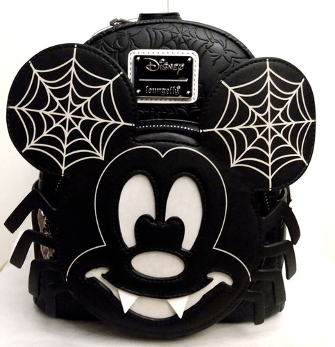 Mochila Loungefly Mickey Mouse Araña Brilla En La Oscuridad