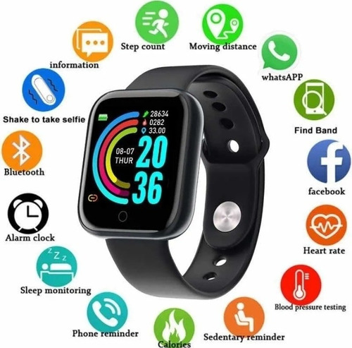 Reloj Inteligente D20/contador De Pasos Smartwatch