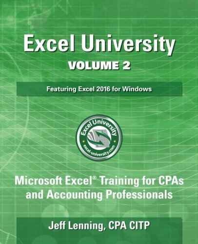 Book : Excel University Volume 2 - Featuring Excel 2016 For