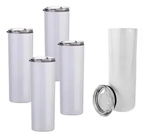 Comprar Termo Skinny De Acero Inoxidable Sublimable 30oz 5pzs Color Blanco Vaso Termo Sublimación Sublimar De Acero Blanco Skinny 30oz