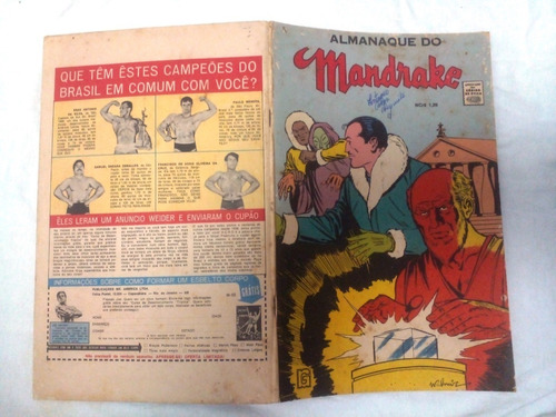 Almanaque Do Mandrake 1971 - Rge