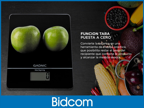 Balanza Para Cocina 1gr A 5kg Gadnic Digital Bascula Gramera