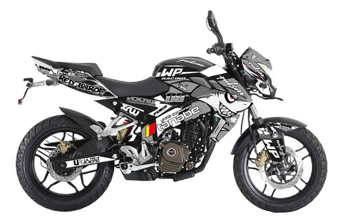 Kit De Graficos Pulsar 200 Ns Shark Listo Para Instalar Gris