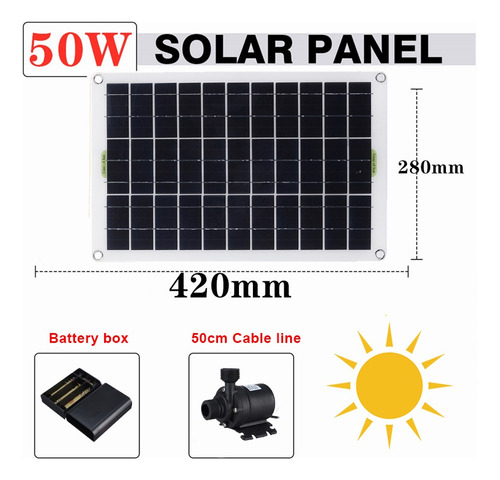 * Fuente De Bomba De Agua De Panel Solar 800l/h Sumergibles