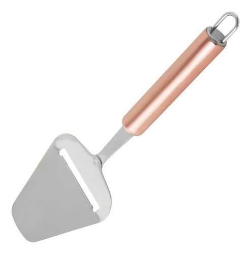 Plaina Cortador De Queijo Frios Fatiador Inox Cabo Rosé Gold