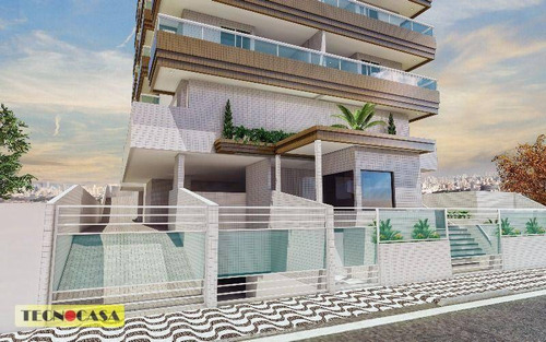 Apartamento Com 2 Dormitórios À Venda, 64 M² Por R$ 260.000,00 - Vila Guilhermina - Praia Grande/sp - Ap4921