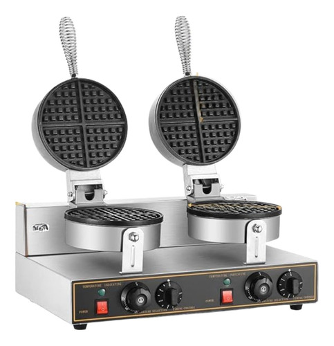 Máquina De Waffles Industrial Doble Antiadherente 2400w