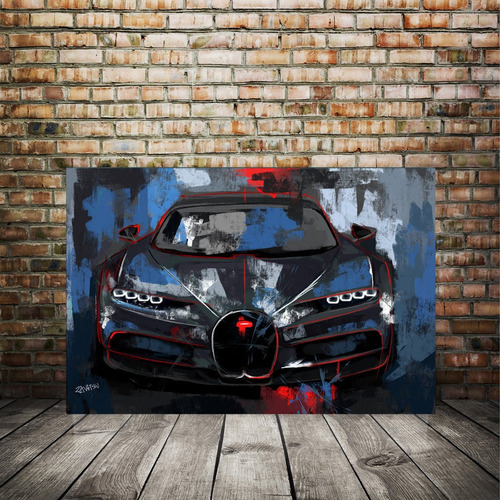 Cuadro Decorativo Bugatti En Canvas