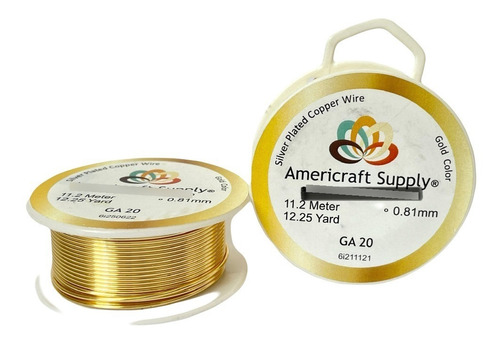 Alambre De Cobre Para Bisuteria Americraft Supply Calibre 20