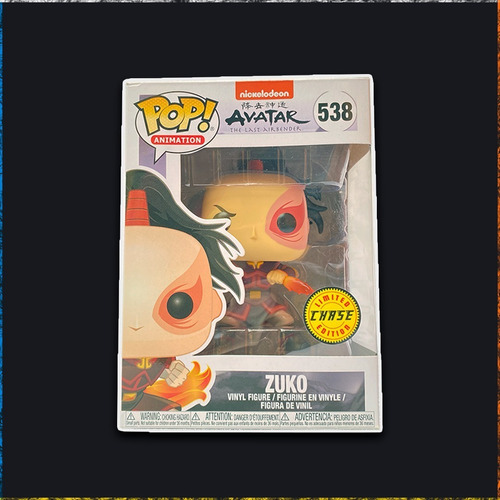 Funko Pop Avatar The Last Airbender Zuko Chase #538