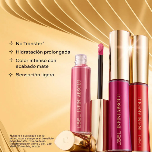 L'bel Labial Mate Líquido De Larga Duración Infini Absolu 7g