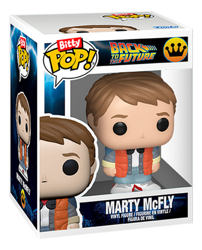 Funko Bitty Pop Rides: Volver Al Futuro - Delorean Con Marty