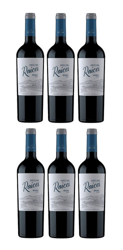 Vino Andeluna Raices Malbec Caja 6u X 750 Ml