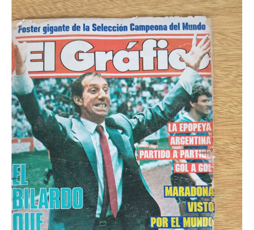 Revista El Grafico Argentina Campeon Mexico 86 Detalles Tapa