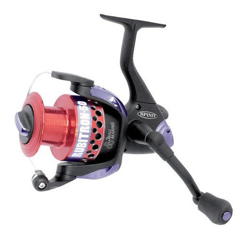 Reel Spinit Rubitron 50 Spinning Variada 3 Rulemanes Color Rojo Lado de la manija Derecho/Izquierdo