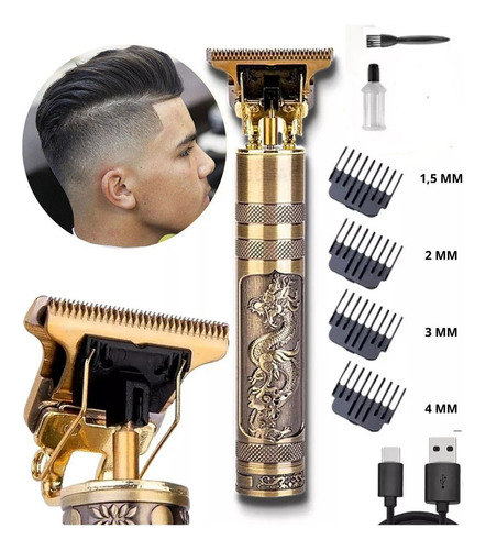Maquina Profissional Acabamento Cabelo Barba Sem Fio