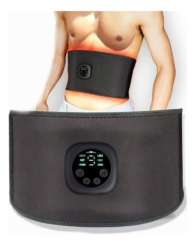 Estimulador Muscular Abdominal Eléctrico Recargable Por Usb