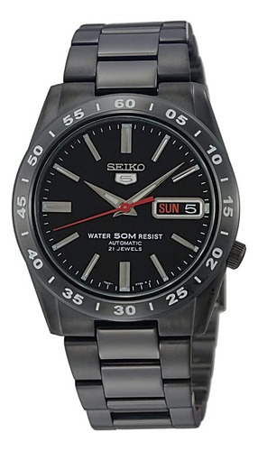 Reloj Seiko Automático 21 Rubis Color de la correa Negro Color del bisel Negro Color del fondo Negro