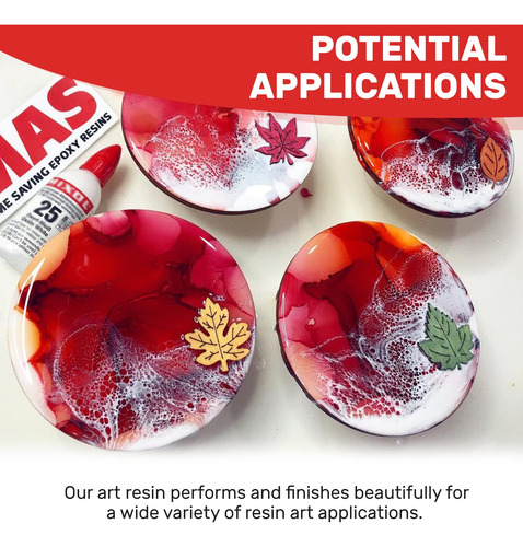 Mas Art Pro Epoxy Resin & Hardener | Two Part Art Resin Fea.