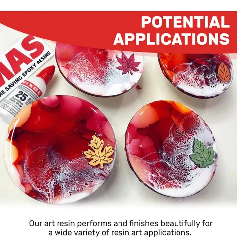Mas Art Pro Epoxy Resin & Hardener | Two Part Art Resin Fea.